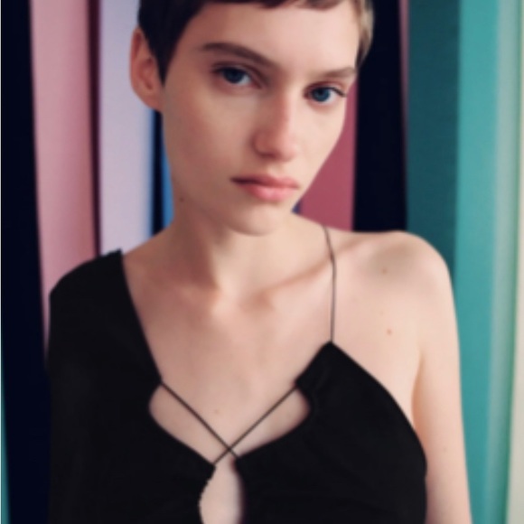 Zara ASYMMETRICAL BODYSUIT - Picture 3 of 13